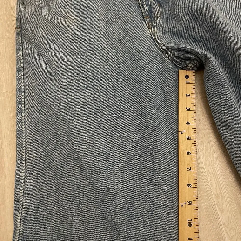 BDG Urban Outfitters Baggy Skate Fit Jeans Men's 32x30 Naturally Distressed Blue - Picture 9 of 16